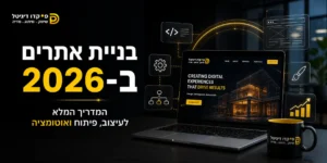 בניית אתרים ב-2026 המדריך המלא לעיצוב פיתוח ואוטומציה